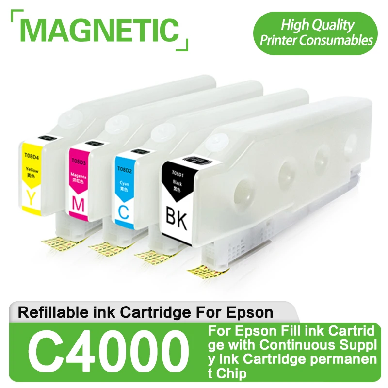 C4000 C5000 C6000 Refillable ink Cartridge For Epson Fill ink Cartridge with Continuous Supply ink Cartridge permanent Chip
C4000 C5000 C6000 Refillable ink Cartridge For Epson Fill ink Cartridge with Continuous Supply ink Cartridge permanent Chip