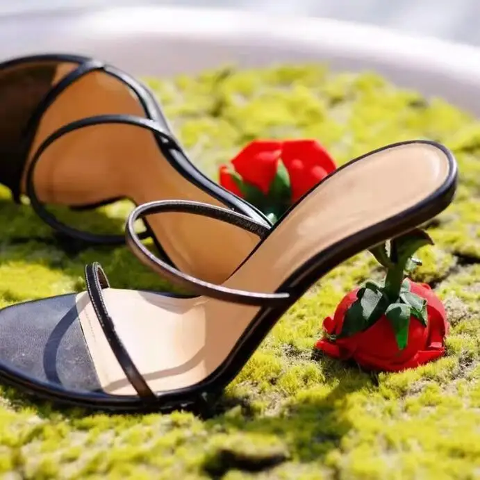 Red Rose High Heel Slippers Women Summer Open Toe Thin Cross Straps Slingback Sandals Party Strange Flower Heels Shoes
Red Rose High Heel Slippers Women Summer Open Toe Thin Cross Straps Slingback Sandals Party Strange Flower Heels Shoes