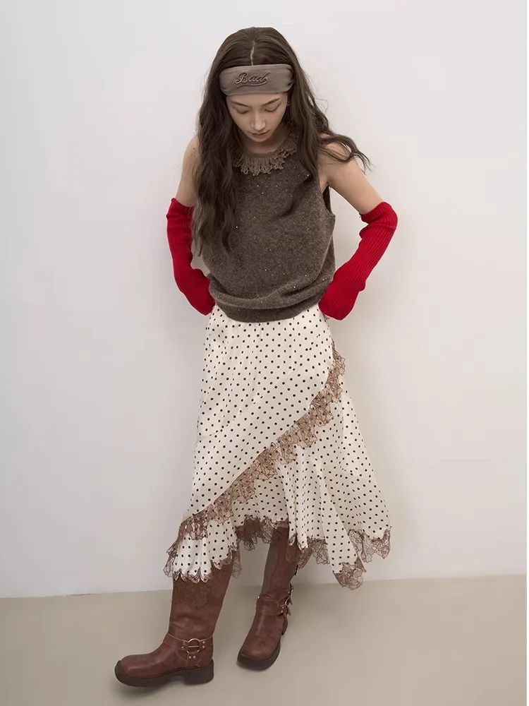 LANVIVIER Romantic Fringed Knitted Soft Cozy Svel Vest Ne Decorative Gold Dust Brown Artistic Sle Women's Knitted S...
LANVIVIER Romantic Fringed Knitted Soft Cozy Svel Vest Ne Decorative Gold Dust Brown Artistic Sle Women's Knitted S...