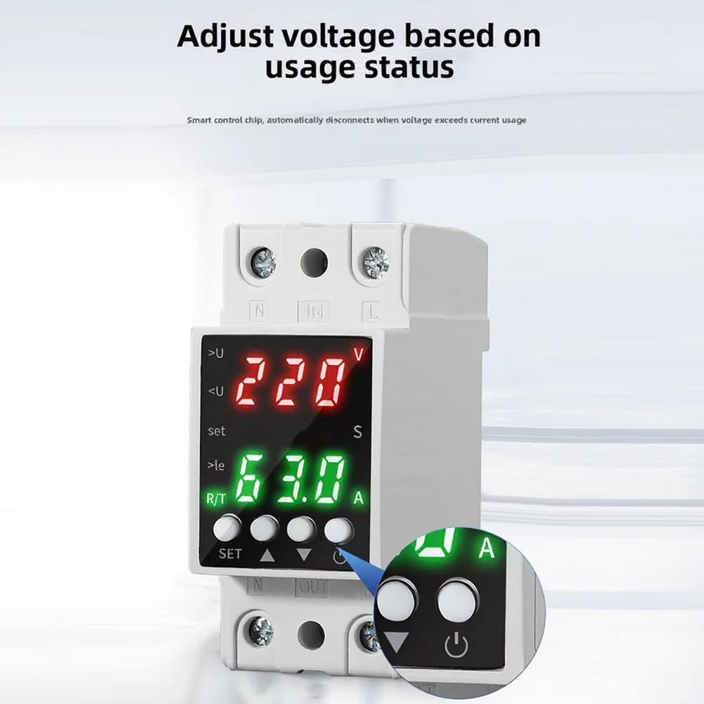 AC80-300V Adjustable Voltage Protector Dual Screen LCD Over Under Voltage Protection Auto Reconnect Silicon Key Delay Tool Kit
AC80-300V Adjustable Voltage Protector Dual Screen LCD Over Under Voltage Protection Auto Reconnect Silicon Key Delay Tool Kit