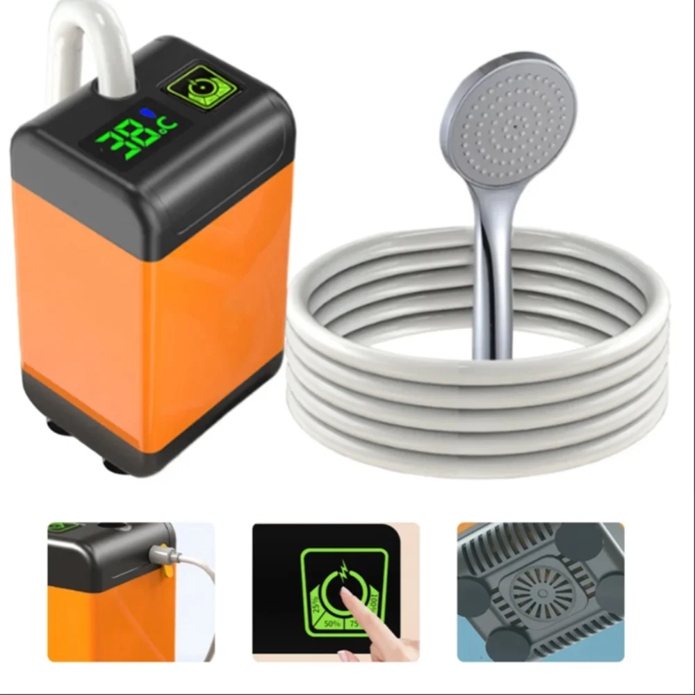 Outdoor Camping Shower Portable Electric Shower Pump Waterproof Digital Display Camping Shower Camping Beach Hiking
Outdoor Camping Shower Portable Electric Shower Pump Waterproof Digital Display Camping Shower Camping Beach Hiking