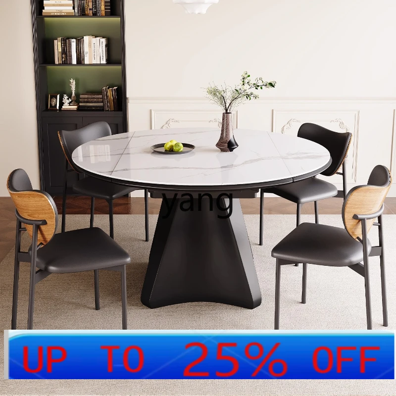 LMItalian Style Rock Plate Dining Table Modern Minimalist Extendable Square Round Dual-use Dining Table for Home Use
LMItalian Style Rock Plate Dining Table Modern Minimalist Extendable Square Round Dual-use Dining Table for Home Use