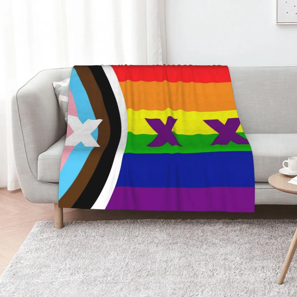 L'Manberg Pride - Rainbow Throw Blanket Outdoor Soft Blanket for Picnic Beach Camping
L'Manberg Pride - Rainbow Throw Blanket Outdoor Soft Blanket for Picnic Beach Camping