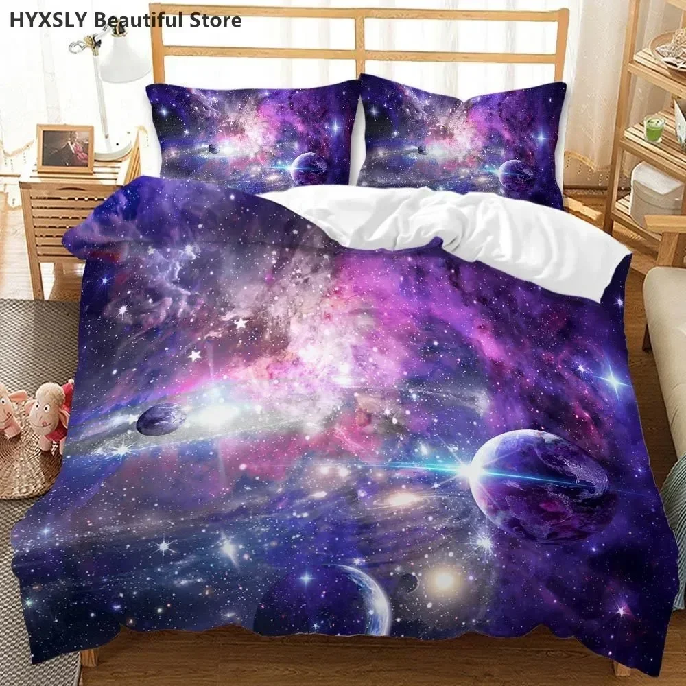 Starry Sky Bedding Set Galaxy Sun Moon Purple Blue Black Universe Print Bed Cover for Kids Men Women Single Double KingQueen
Starry Sky Bedding Set Galaxy Sun Moon Purple Blue Black Universe Print Bed Cover for Kids Men Women Single Double KingQueen