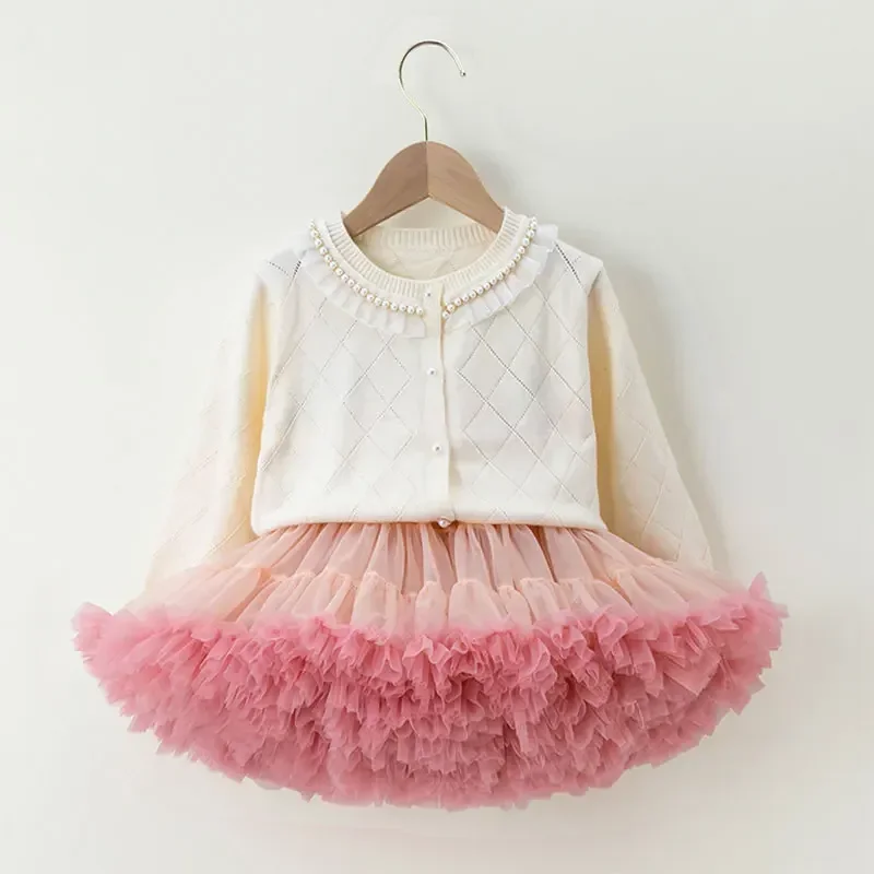 HOT 2Pcs Baby Girl Clothes Sets Long Sleeves Pullovers+TUTU Skirt Set for Children Sweater Kids Knit Set Autumn Clothing
HOT 2Pcs Baby Girl Clothes Sets Long Sleeves Pullovers+TUTU Skirt Set for Children Sweater Kids Knit Set Autumn Clothing