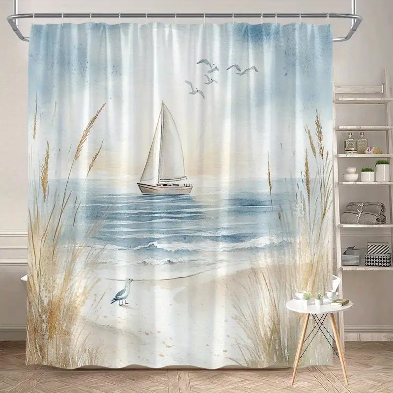 Waterproof Coastal Shower Curtain Bathroom Bath Panel Polyester Seashore Ocean Decor Nursery Bohemian Seaside Home Decoration Gi
Waterproof Coastal Shower Curtain Bathroom Bath Panel Polyester Seashore Ocean Decor Nursery Bohemian Seaside Home Decoration Gi