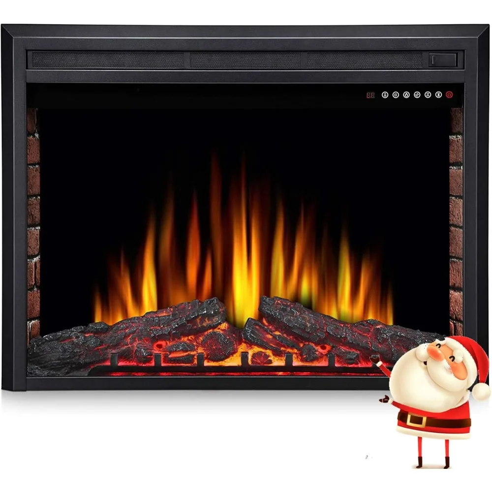 Electric Fireplace Insert Recessed Fireplace Heater,Adjustable 5 Flame Color & 5 Burning Logs Colorr,Electric FireplaceCustomize
Electric Fireplace Insert Recessed Fireplace Heater,Adjustable 5 Flame Color & 5 Burning Logs Colorr,Electric FireplaceCustomize