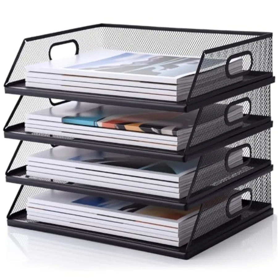 Pcs Paper Organizers Metal Mesh Desk Organizer Stackable Desk Tray Single Wire Mesh Organizer Front Load File Paper Holder for
Pcs Paper Organizers Metal Mesh Desk Organizer Stackable Desk Tray Single Wire Mesh Organizer Front Load File Paper Holder for