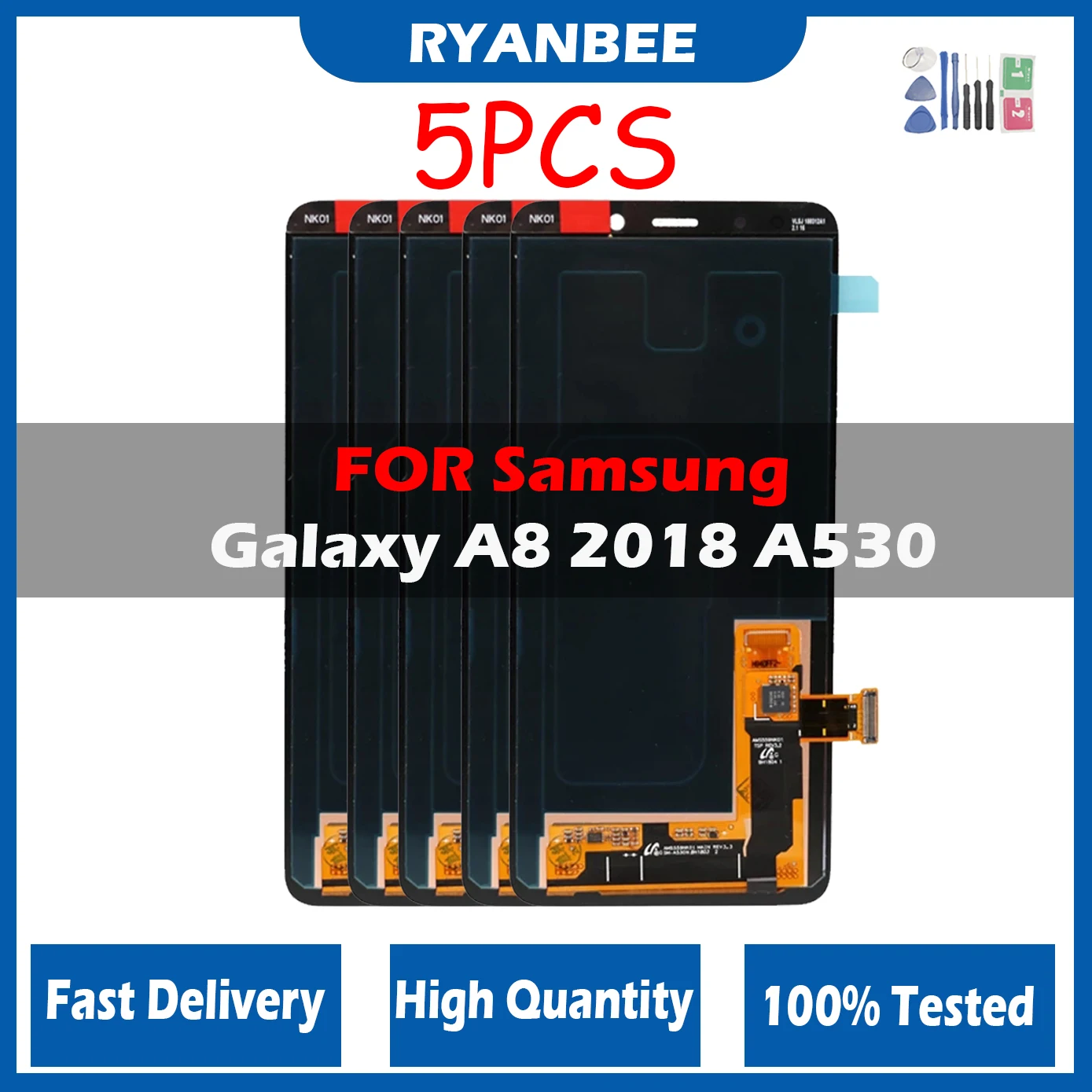 5 шт./партия Amoled ЖК-дисплей для Samsung Galaxy A8 2018 A530 A530F A530F/DS ЖК-дисплей сенсорный экран дигитайзер в сборе
5 шт./партия Amoled ЖК-дисплей для Samsung Galaxy A8 2018 A530 A530F A530F/DS ЖК-дисплей сенсорный экран дигитайзер в сборе