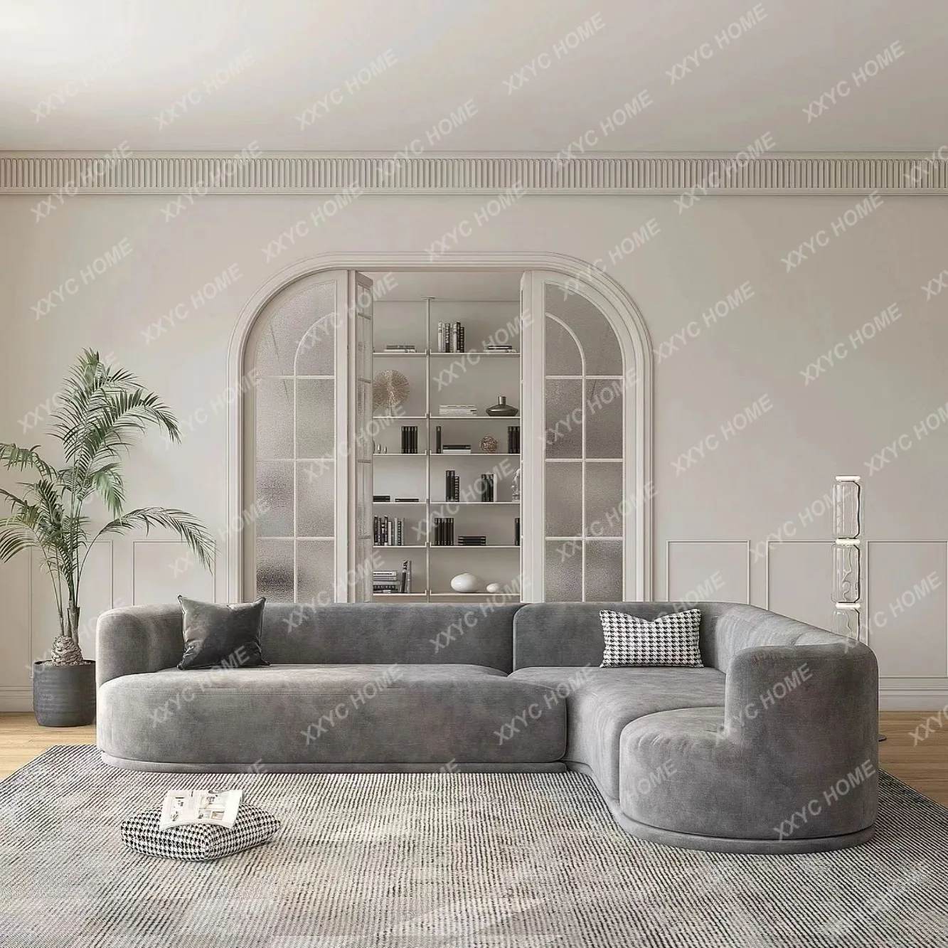 M modern rotating function paradise sofa living room special-shaped straight-row fabric sofa
M modern rotating function paradise sofa living room special-shaped straight-row fabric sofa
