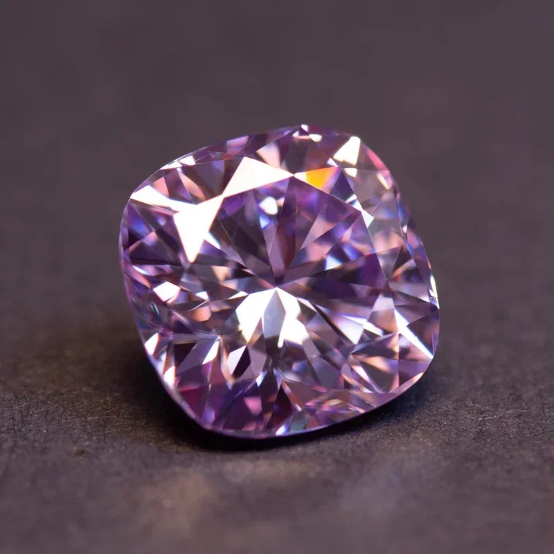 Wholesale Moissanite Stone Cushion Shape Light Purple Color Charms Gemstone DIY Ring Necklace Earrings Main Materials with GRA C
Wholesale Moissanite Stone Cushion Shape Light Purple Color Charms Gemstone DIY Ring Necklace Earrings Main Materials with GRA C