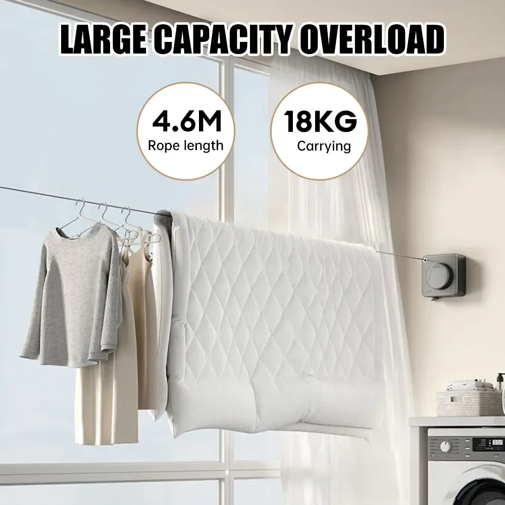 Stainless Steel Retractable Clothesline,Portable Heavy Duty Indoor and Outdoor Washing Line,Clothes Dryer with Adjustable Rope
Stainless Steel Retractable Clothesline,Portable Heavy Duty Indoor and Outdoor Washing Line,Clothes Dryer with Adjustable Rope