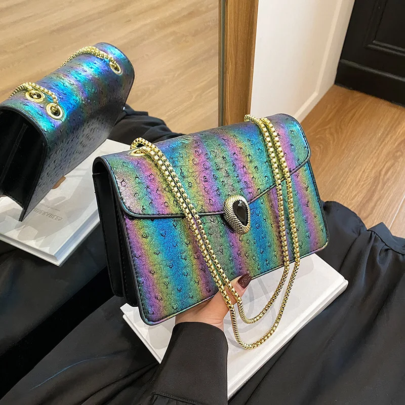 2025 New Snake Head Women's Bag Fashion Chain Strap Small Square Crossbody Purse Stylish Shoulder Bag Luxury Handbag
2025 New Snake Head Women's Bag Fashion Chain Strap Small Square Crossbody Purse Stylish Shoulder Bag Luxury Handbag
