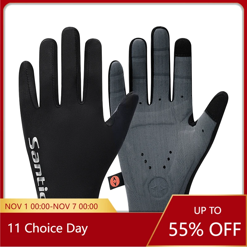 Santic Cycling Gloves Windproof Full Finger Long Distance Cycling Shock-absorbing Sports Gloves for Spring and Autumn TZ25P220H
Santic Cycling Gloves Windproof Full Finger Long Distance Cycling Shock-absorbing Sports Gloves for Spring and Autumn TZ25P220H