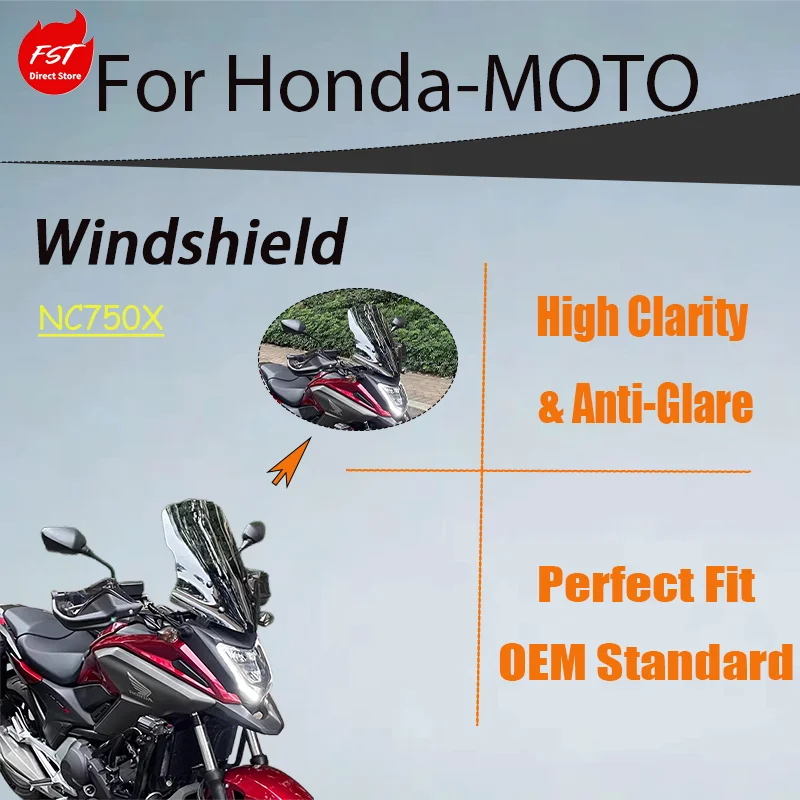 Удлиненное переднее ветровое стекло для Honda NC750X, аксессуар для усиленной защиты груди
Удлиненное переднее ветровое стекло для Honda NC750X, аксессуар для усиленной защиты груди