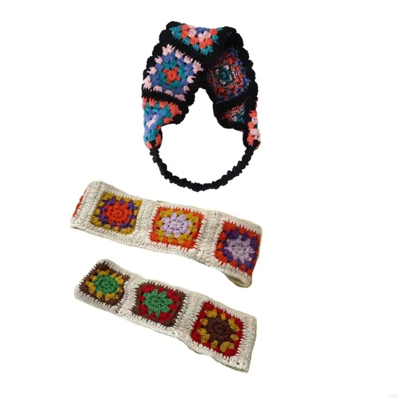 652F Crochet Colorful Bandana Knitted Hair Kerchief Tie Back for Head Wrap Color Matching Pastoral Turban for Girls Photo 
652F Crochet Colorful Bandana Knitted Hair Kerchief Tie Back for Head Wrap Color Matching Pastoral Turban for Girls Photo