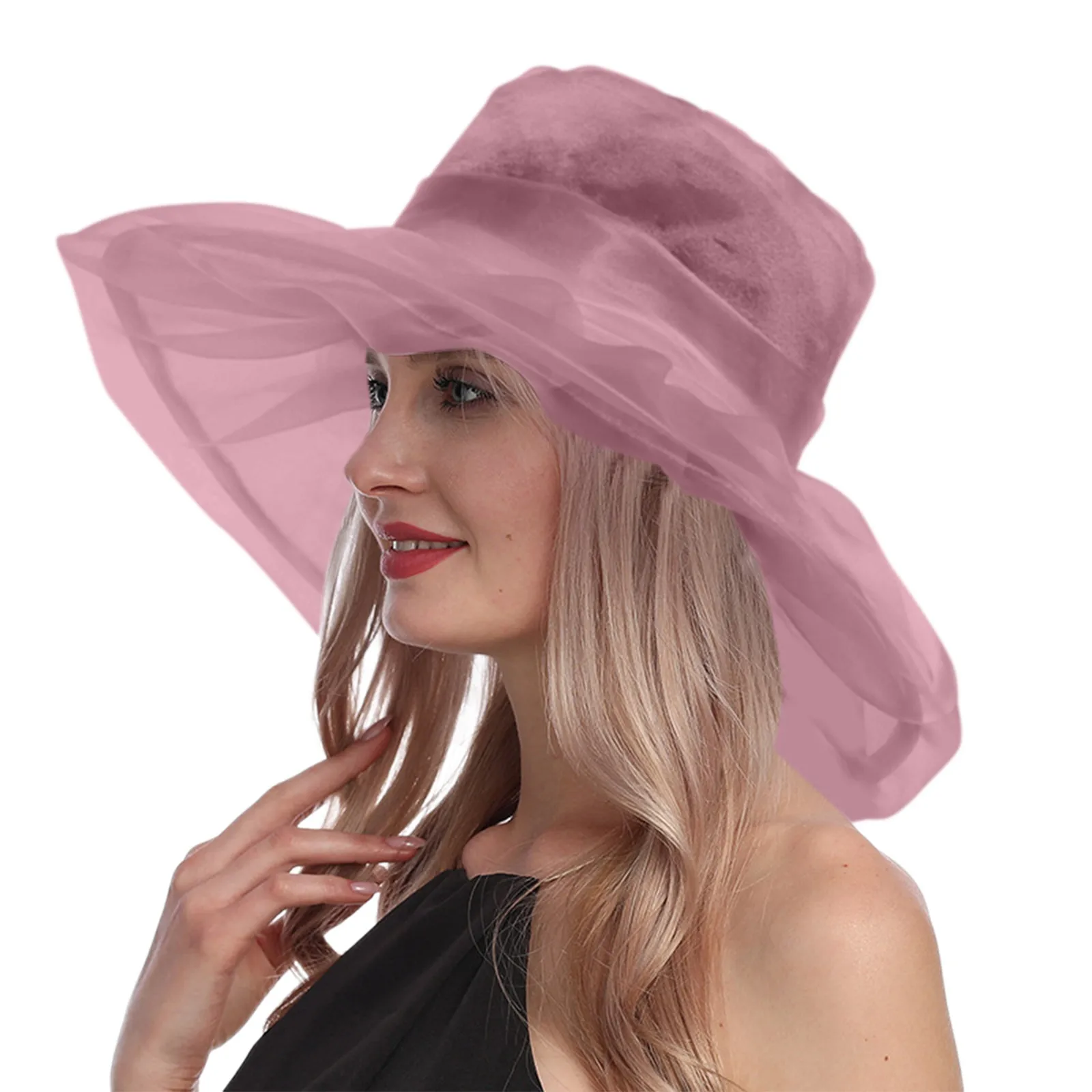 Elegant Women's Hat Stylish Foldable Beach Hat with Wide for UV Perfect Organza Design for Summer Fashion
Elegant Women's Hat Stylish Foldable Beach Hat with Wide for UV Perfect Organza Design for Summer Fashion