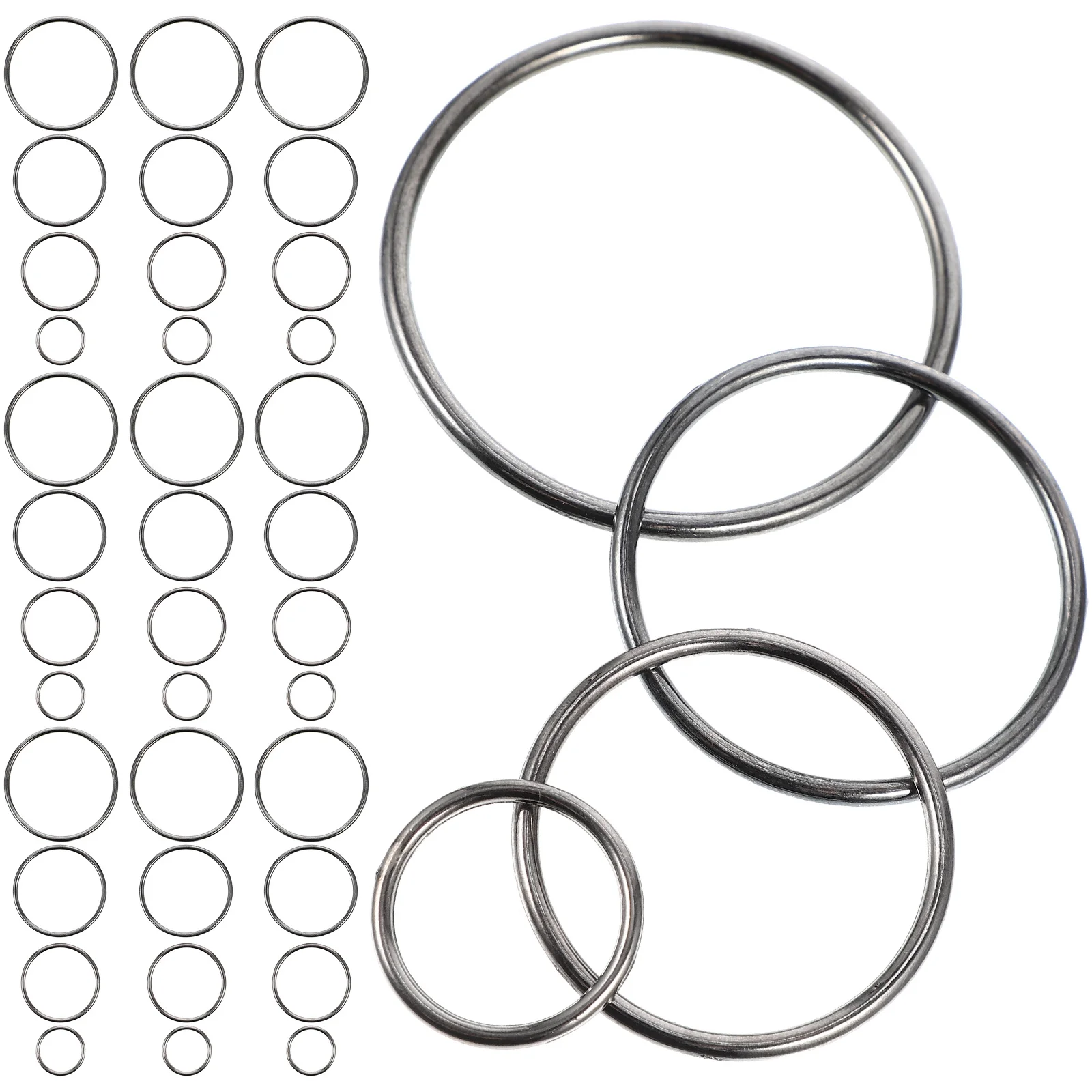 40Pcs Heavy Duty Solid O-Rings Multifunctional Hooks for DIY Crafting Camping Buckles Keychain Connectors Sturdy Creative
40Pcs Heavy Duty Solid O-Rings Multifunctional Hooks for DIY Crafting Camping Buckles Keychain Connectors Sturdy Creative