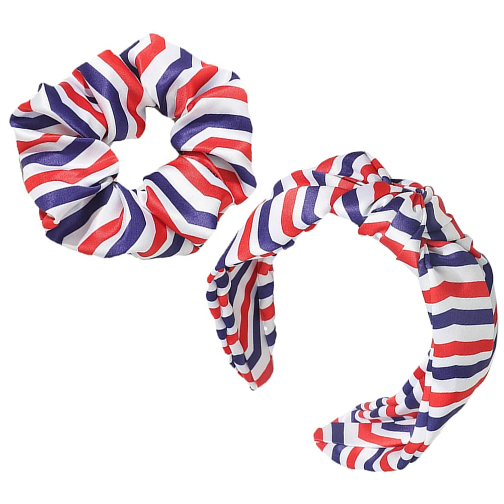 Scrunchies Set 4th of July American Flag Women's Knotted Headbands Soft Elastic Ponytail Holders Decorative for Girls
Scrunchies Set 4th of July American Flag Women's Knotted Headbands Soft Elastic Ponytail Holders Decorative for Girls
