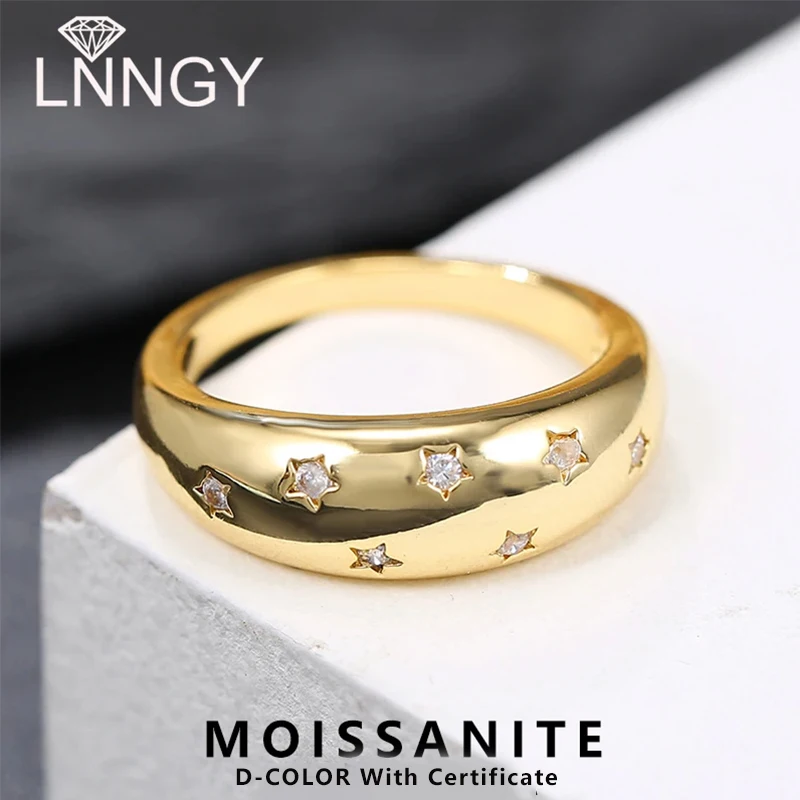 Lnngy Bijoux Bague 925 Sterling Silver Solitaire Ring Bling Star Chunky Dome 1.5mm Moissanite Wedding Bands for Women Jewelry
Lnngy Bijoux Bague 925 Sterling Silver Solitaire Ring Bling Star Chunky Dome 1.5mm Moissanite Wedding Bands for Women Jewelry
