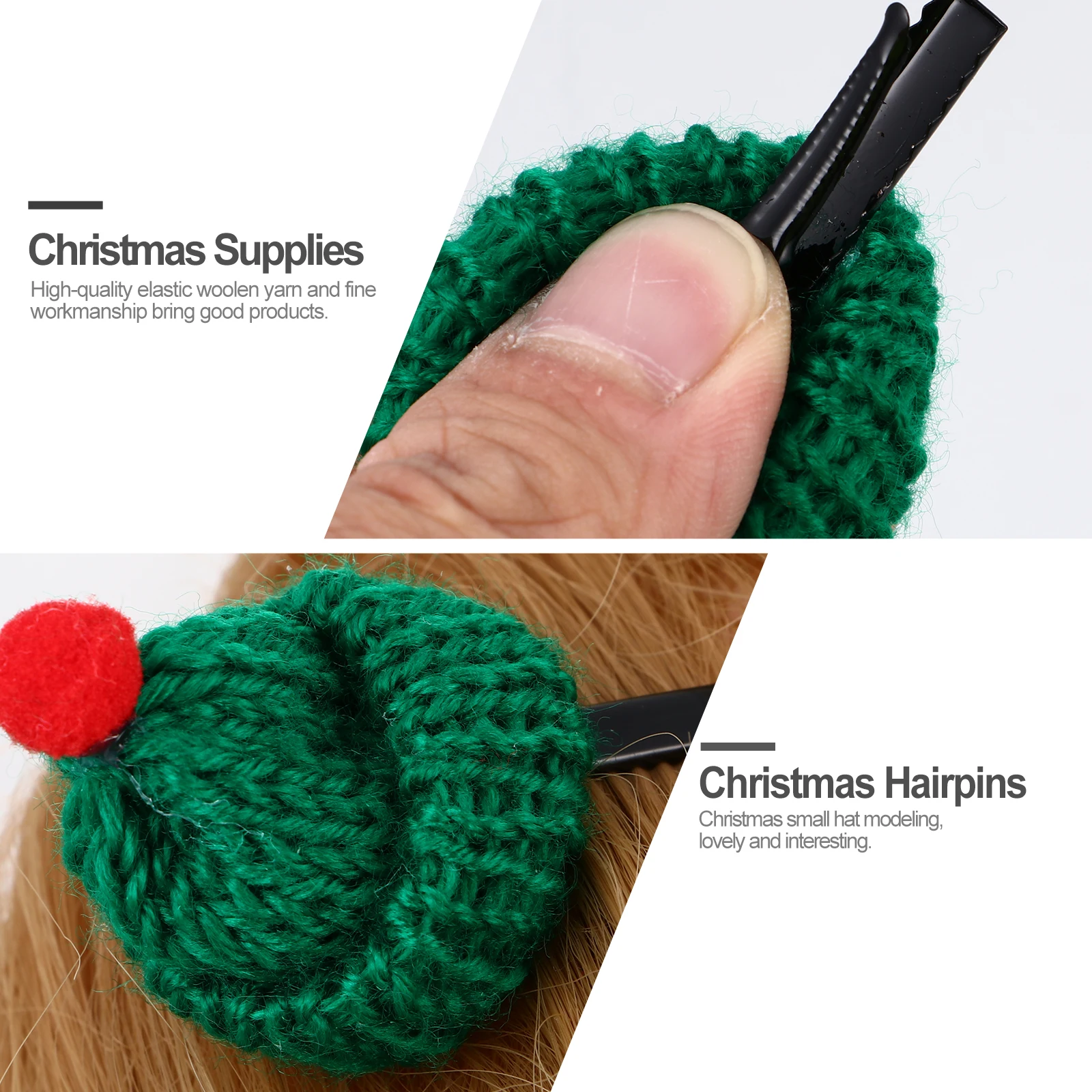 10 pcs Christmas Hat Hairpins Red Green Knitted Mini Hats Festive Cute Kids Head Accessories Christmas Supplies
10 pcs Christmas Hat Hairpins Red Green Knitted Mini Hats Festive Cute Kids Head Accessories Christmas Supplies