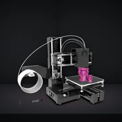 EasyThreed K9 Mini impresora 3D Fácil de usar Nivel de entrada Regalo Impresora 3D FDM TPU Filamento PLA 1,75 mm Negro