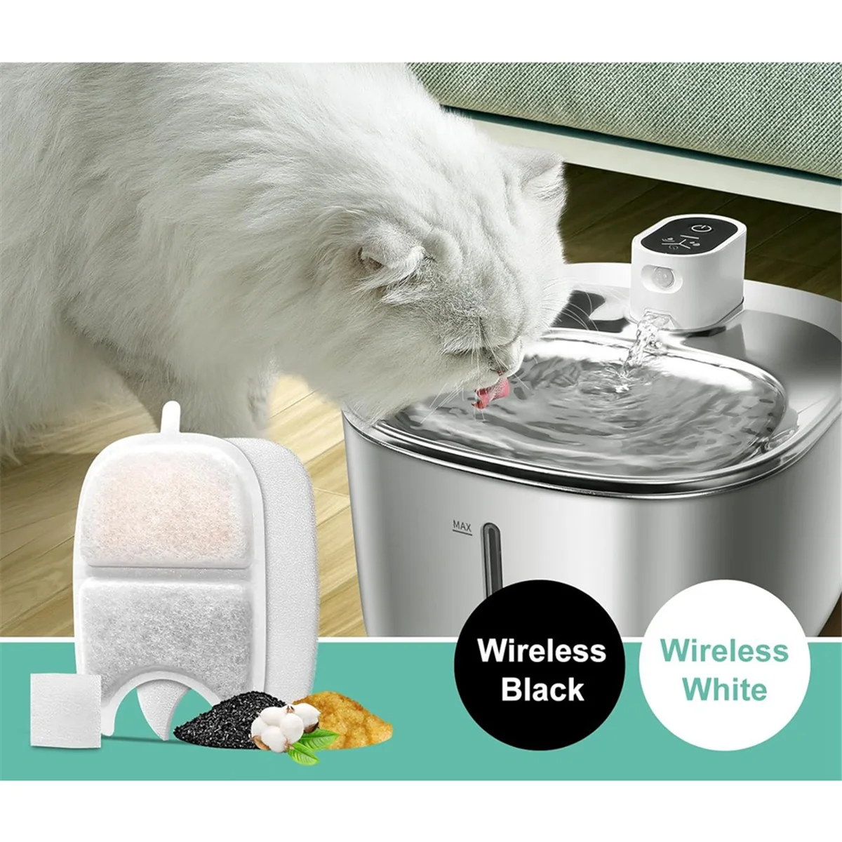 Новые 6 комплектов сменных фильтров и губок для 135 Fl Oz/4L, фильтр для фонтана для кошек, тройная фильтрация, фильтр для фонтана для домашних животных
Новые 6 комплектов сменных фильтров и губок для 135 Fl Oz/4L, фильтр для фонтана для кошек, тройная фильтрация, фильтр для фонтана для домашних животных