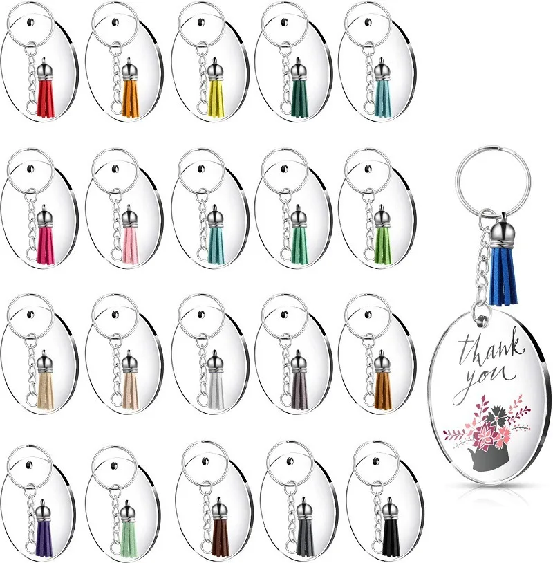 144pcs DIY Handmade Crafts Souvenir Transparent Round Acrylic Key Chain Blank Multi Color Tassel Key Chain Set
144pcs DIY Handmade Crafts Souvenir Transparent Round Acrylic Key Chain Blank Multi Color Tassel Key Chain Set