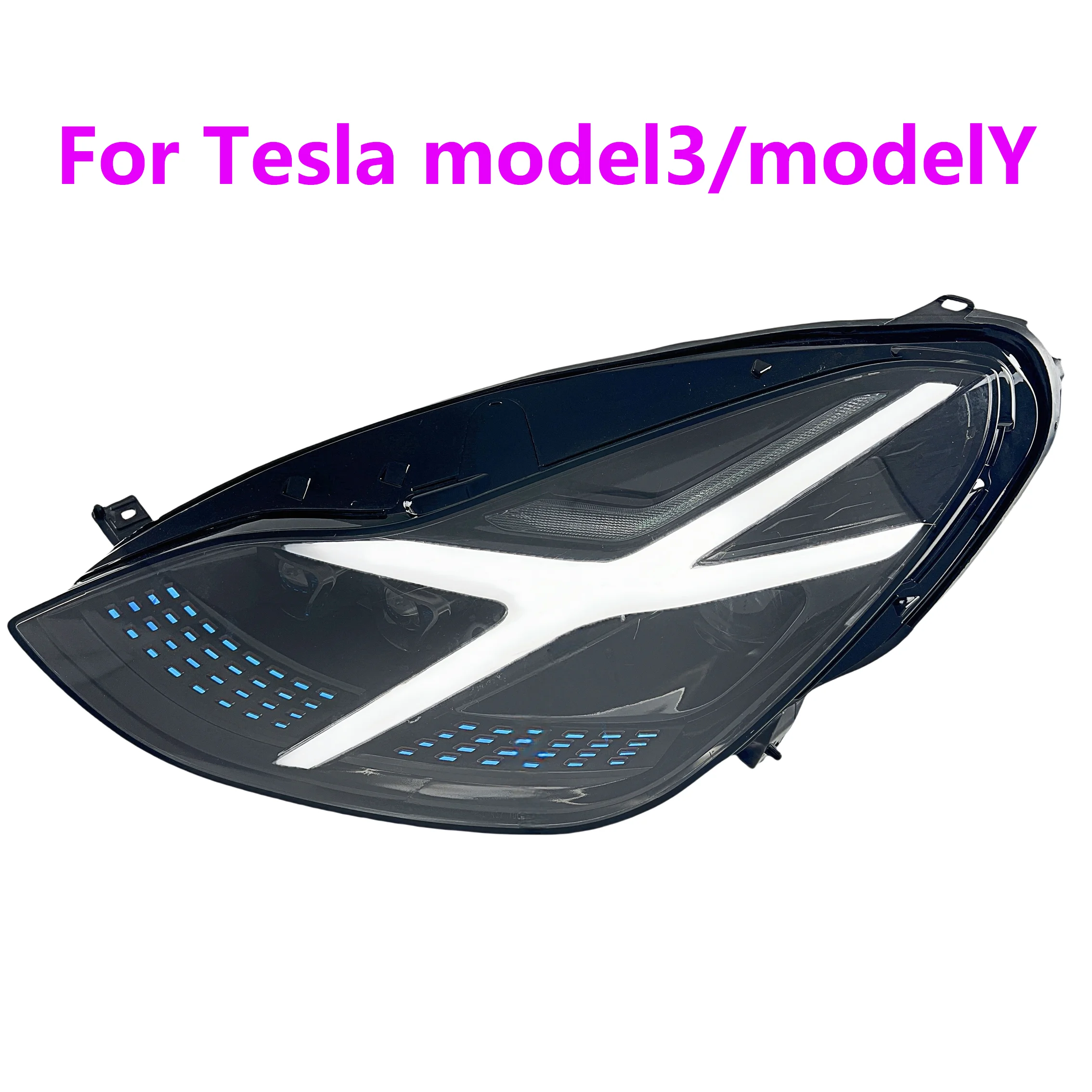 Suitable for 20-24 models of Tesla model3 headlamp assembly model Y modified LED lights including daytime running lights.
Suitable for 20-24 models of Tesla model3 headlamp assembly model Y modified LED lights including daytime running lights.