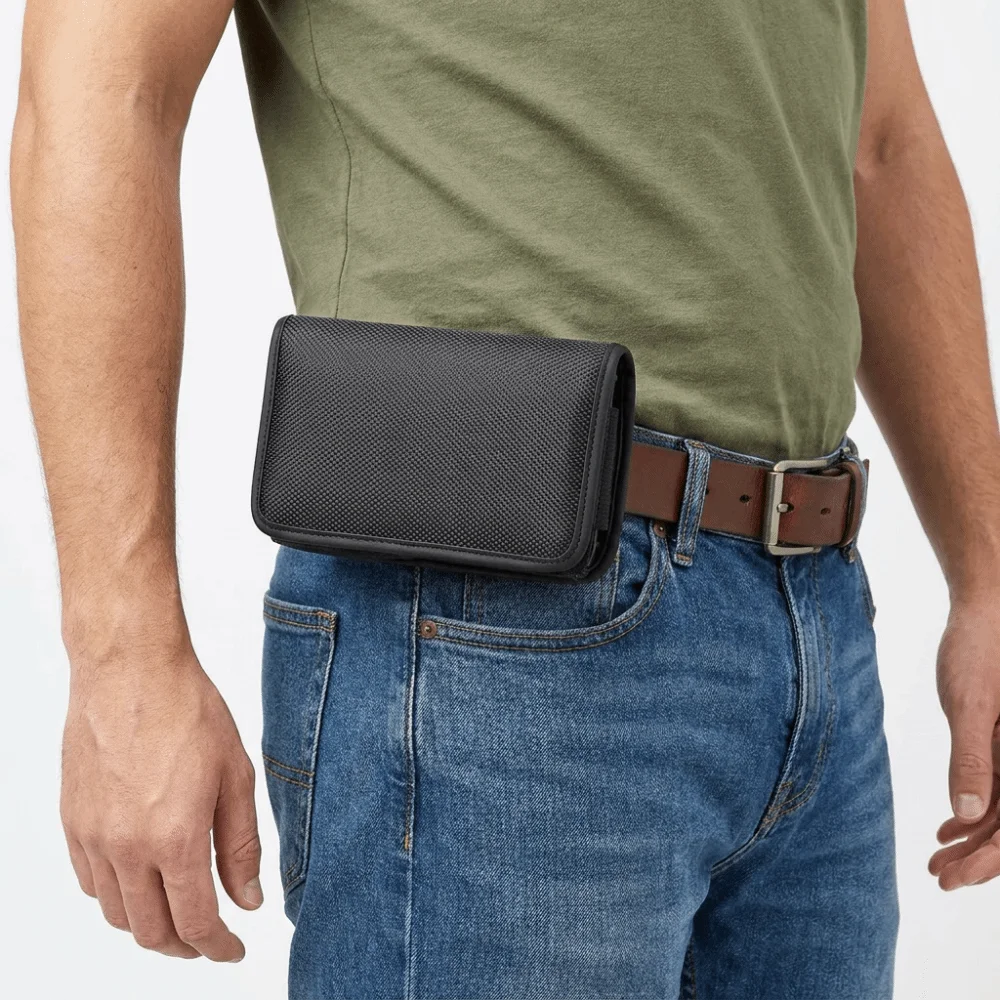 Practical Oxford Cloth Waist Bag Nylon Material With Clip Phone Bag Horizontal Design Leather Case Waist Belt Bag
Practical Oxford Cloth Waist Bag Nylon Material With Clip Phone Bag Horizontal Design Leather Case Waist Belt Bag