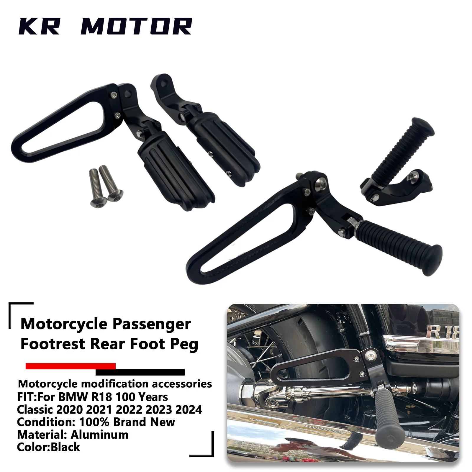 Fit For BMW R18 100 Years R 18 Classic 2020 2021 2022 2023 2024 Motorcycle Ordinary Passenger Footrest Rear Foot Peg Mount Kit
Fit For BMW R18 100 Years R 18 Classic 2020 2021 2022 2023 2024 Motorcycle Ordinary Passenger Footrest Rear Foot Peg Mount Kit