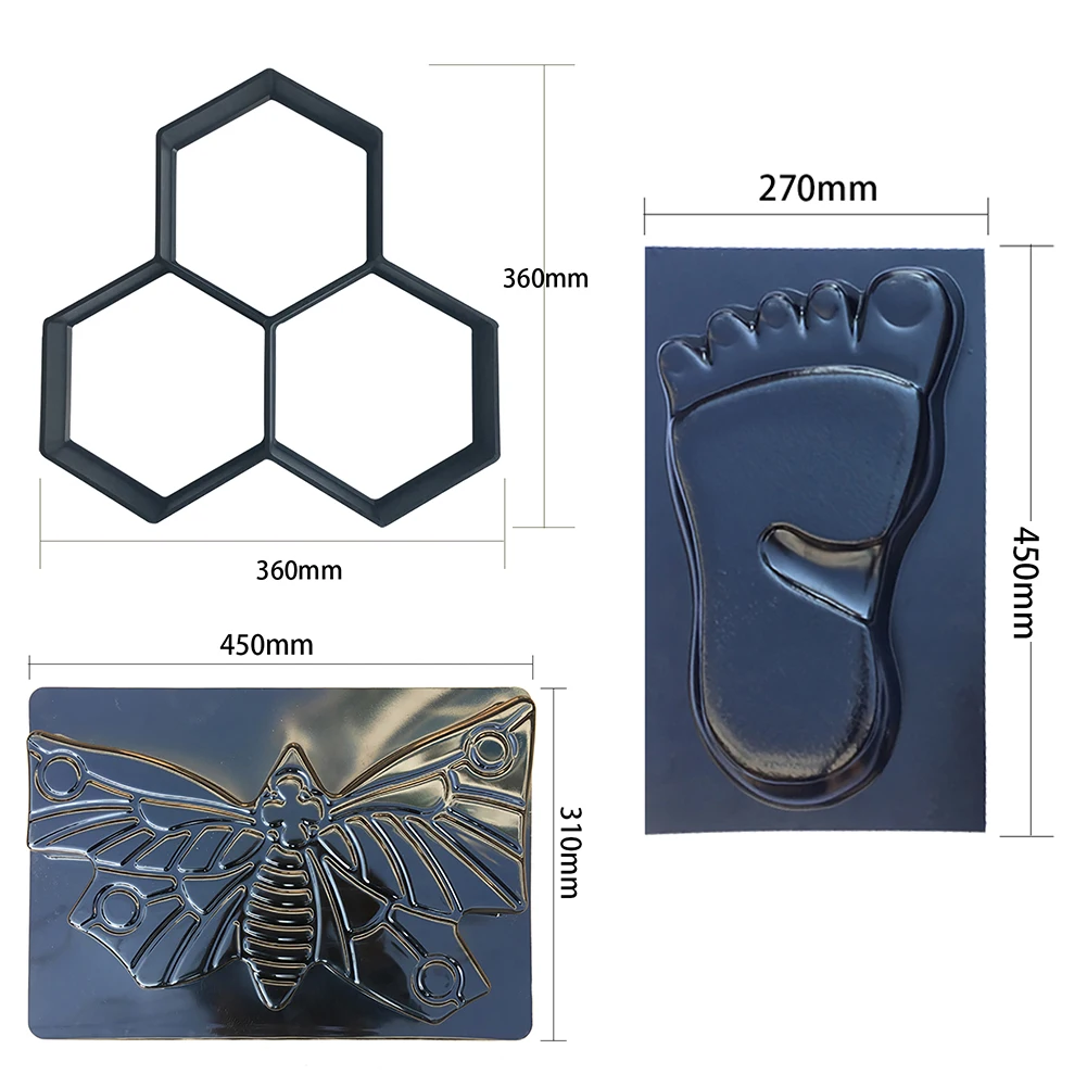 DIY Pavement Mold Walk Concrete Mould Manually Paving Cement Brick Path Maker Road Concrete Molds for Home Garden
DIY Pavement Mold Walk Concrete Mould Manually Paving Cement Brick Path Maker Road Concrete Molds for Home Garden
