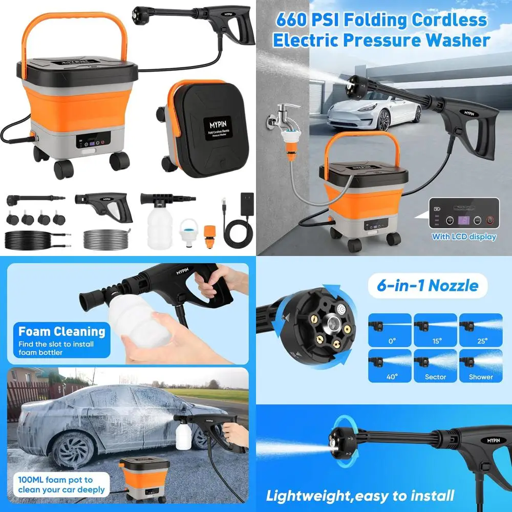 Портативная электрическая мойка высокого давления 3,4 галлона с насадкой 6-в-1, 7 уровнями давления, шлангом 7 м и колесами для уборки на улице
Портативная электрическая мойка высокого давления 3,4 галлона с насадкой 6-в-1, 7 уровнями давления, шлангом 7 м и колесами для уборки на улице