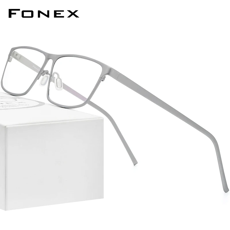 FONEX Pure Titanium Eyeglasses Frame Men Eye Glasses for Men Square Glasses Male Frames Eyewear 871
FONEX Pure Titanium Eyeglasses Frame Men Eye Glasses for Men Square Glasses Male Frames Eyewear 871