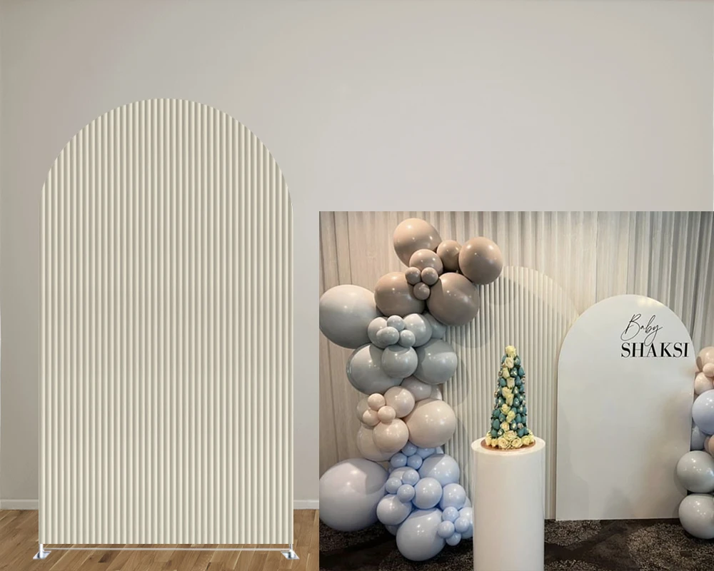 Beige Vertical Stripe Theme Arch Backdrop Cover for Birthday Parties, Wedding and Baby Shower Party Decoration Props
Beige Vertical Stripe Theme Arch Backdrop Cover for Birthday Parties, Wedding and Baby Shower Party Decoration Props