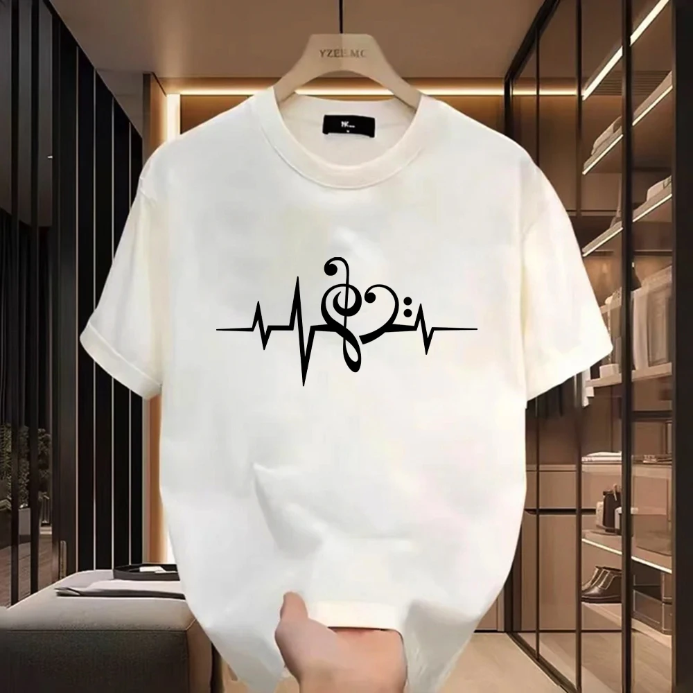 Summer Women Casual T-shirt Heartbeat ECG Printing Ladies Tees Retro Y2k Design 100% Cotton Female Short Sleeve T-shirts
Summer Women Casual T-shirt Heartbeat ECG Printing Ladies Tees Retro Y2k Design 100% Cotton Female Short Sleeve T-shirts