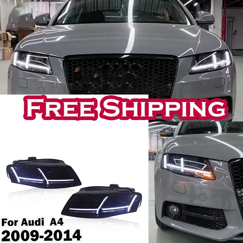 Автомобильная фара в сборе для Audi A4 2009-2014, обновленная Модифицированная в новую Audi, динамический сигнал поворота, Тормозная лампа, Автомобильные фары
Автомобильная фара в сборе для Audi A4 2009-2014, обновленная Модифицированная в новую Audi, динамический сигнал поворота, Тормозная лампа, Автомобильные фары