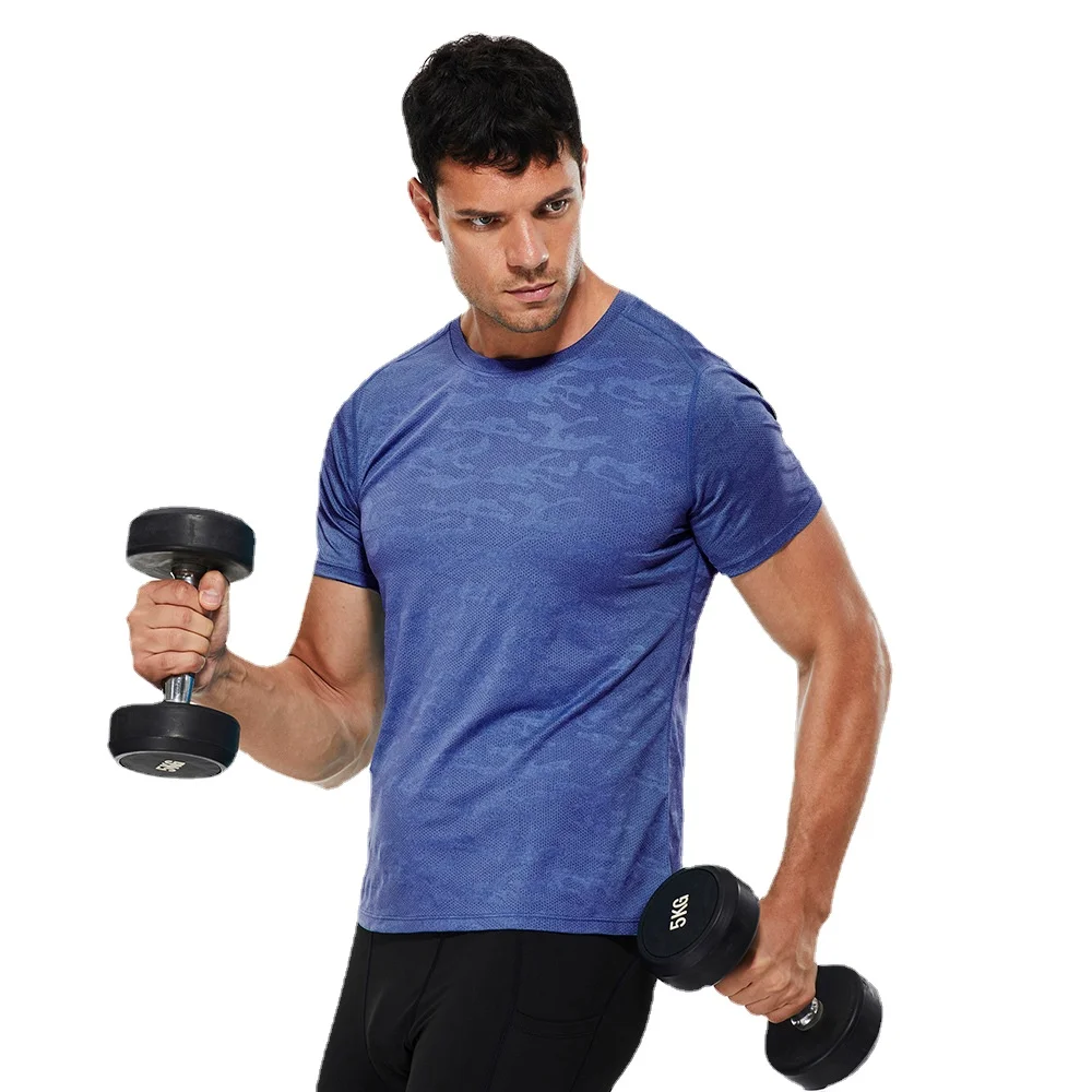 Men's Short Sleeve Camouflage Running Training Elastic Quick Drying T Shirts European Size
Men's Short Sleeve Camouflage Running Training Elastic Quick Drying T Shirts European Size