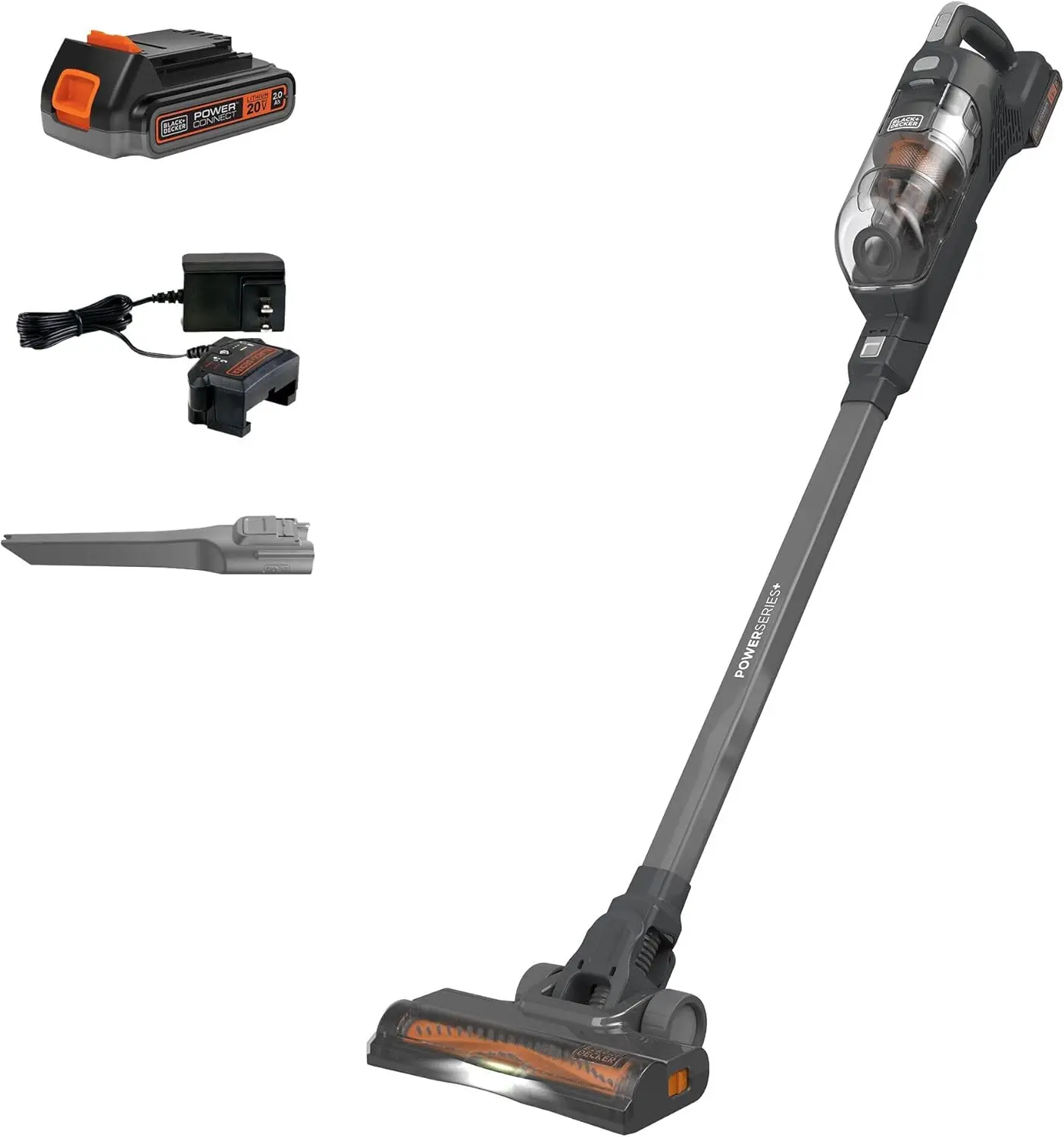 20V MAX Cordless Stick Vacuum Cleaner for Hardwood Floors and Carpet, LED Lights, Detachable, Anti-Tangle
20V MAX Cordless Stick Vacuum Cleaner for Hardwood Floors and Carpet, LED Lights, Detachable, Anti-Tangle