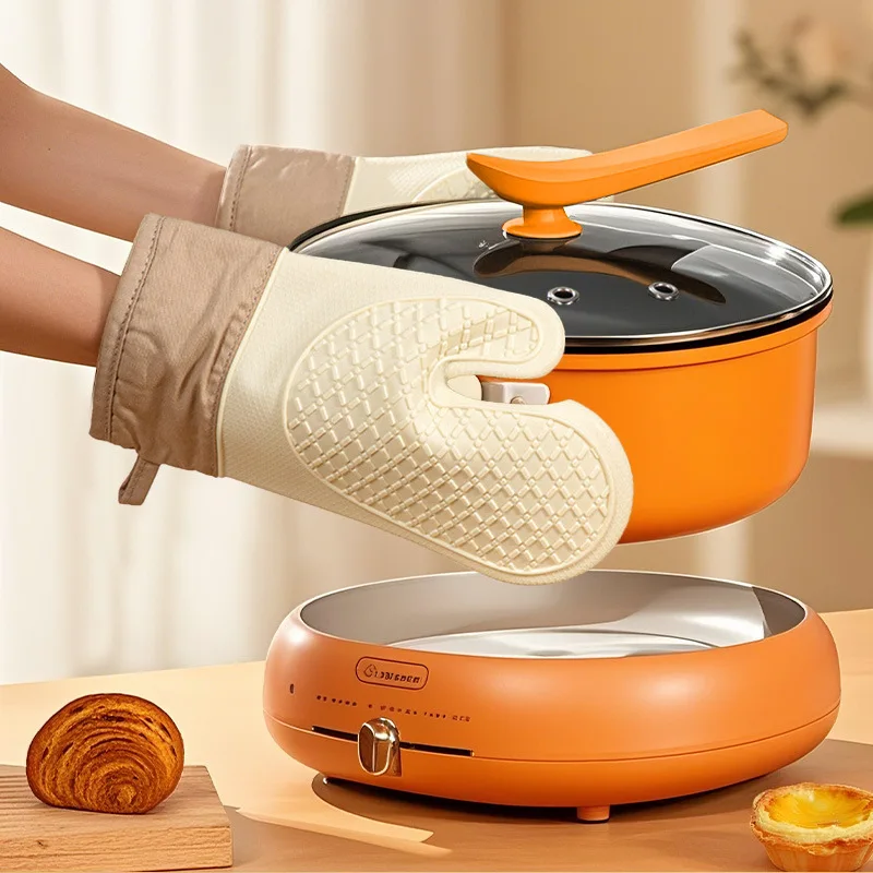 LH anti-scalding, heat insulation, high temperature and non-slip silicone gloves, thickened and durable special baking tools
LH anti-scalding, heat insulation, high temperature and non-slip silicone gloves, thickened and durable special baking tools
