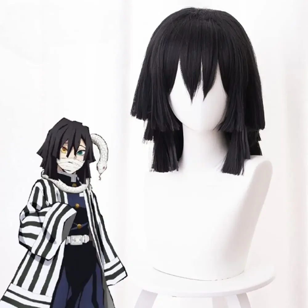 Anime Iguro Obanai Cosplay Wig Kimetsu no Yaiba Black Wig with Bangs Cosume Party Short Wigs
Anime Iguro Obanai Cosplay Wig Kimetsu no Yaiba Black Wig with Bangs Cosume Party Short Wigs