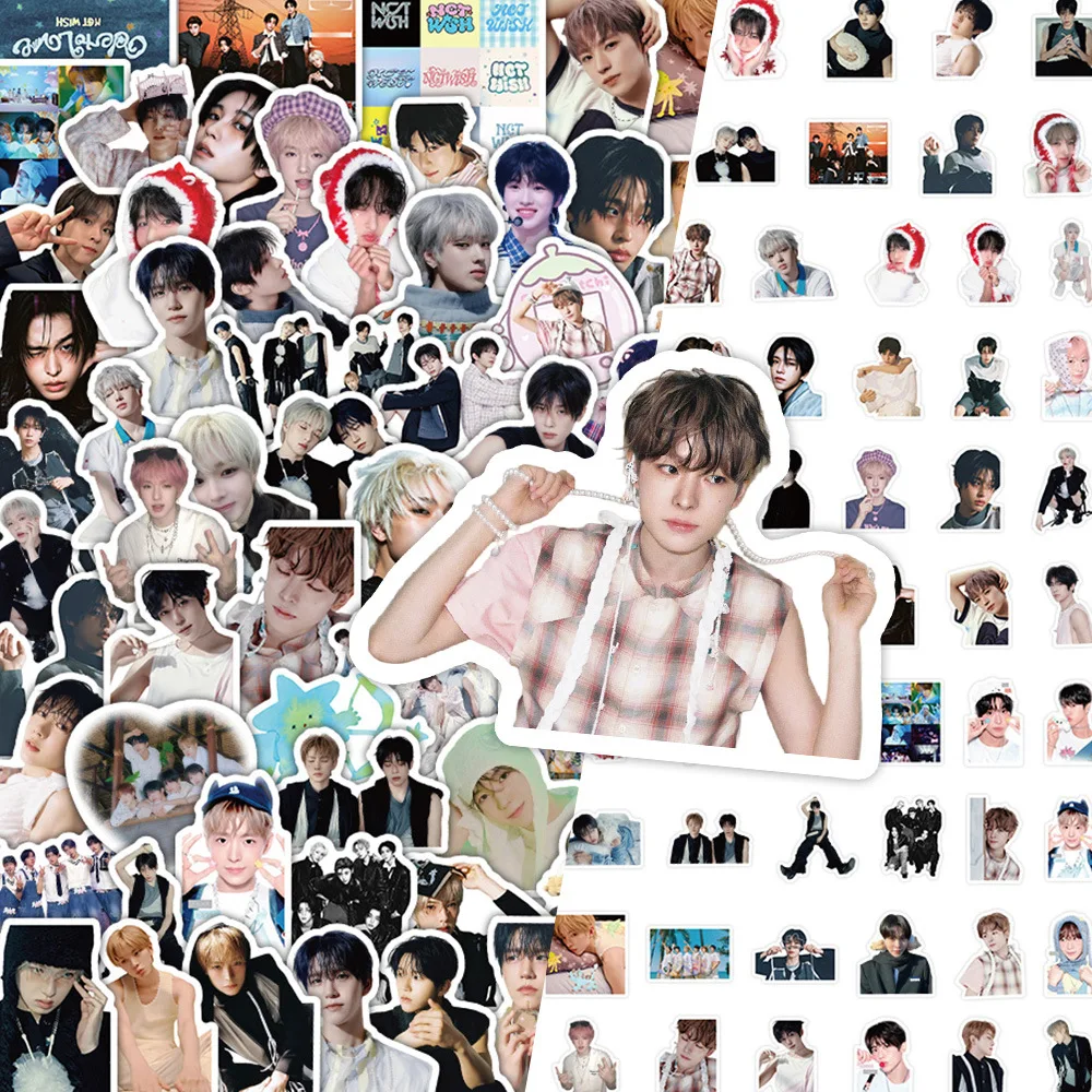108pcs/set Kpop Korean Idols Nct Wish Fashion Photo Stickers SION RIKU YUSH Korean Handbag Material Luggage Stickers Fans Gifts
108pcs/set Kpop Korean Idols Nct Wish Fashion Photo Stickers SION RIKU YUSH Korean Handbag Material Luggage Stickers Fans Gifts