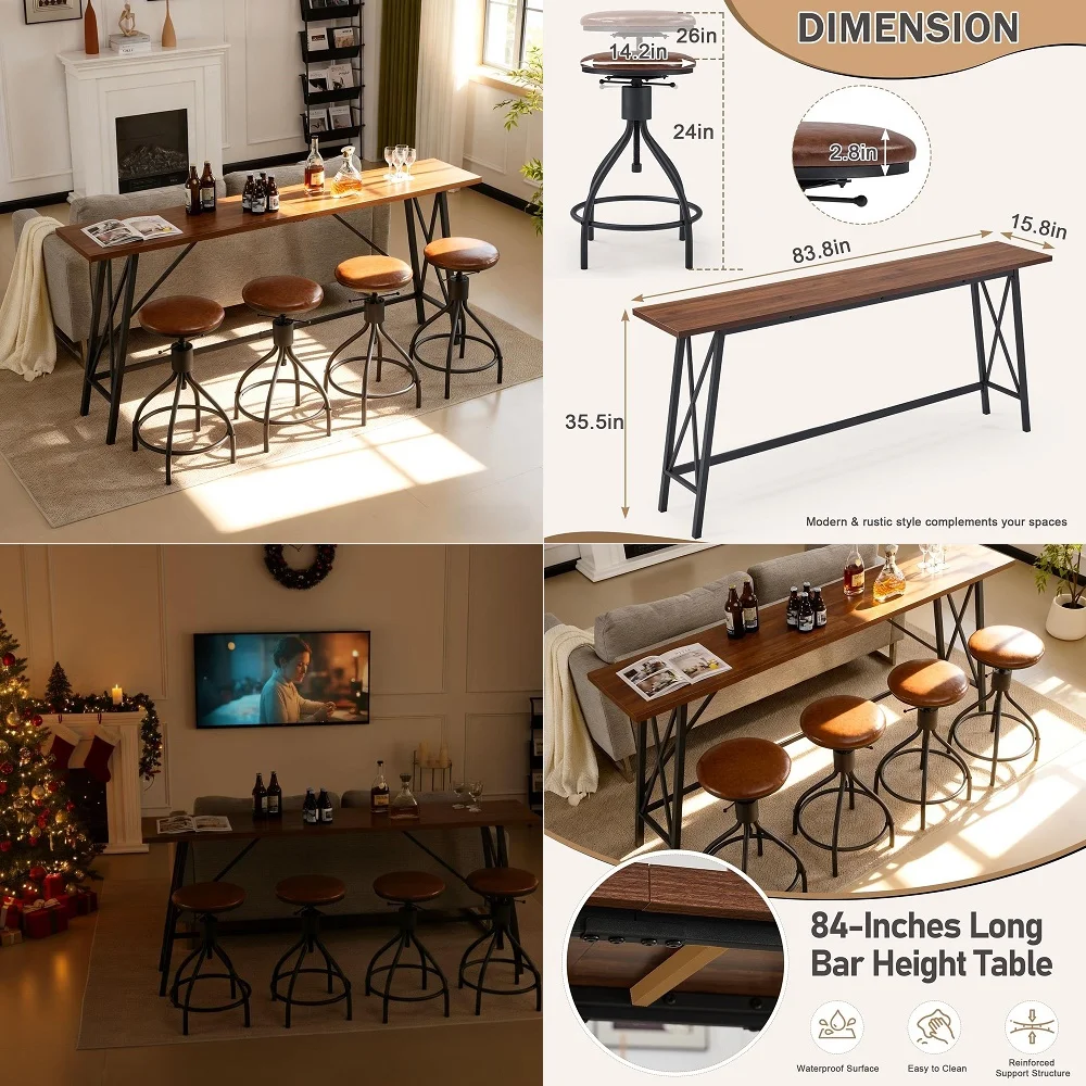 Round Black Highboy Cocktail Pub Table, 31.5 Inch Folding Bar Height Table with MDF Top, BAR3142BK
Round Black Highboy Cocktail Pub Table, 31.5 Inch Folding Bar Height Table with MDF Top, BAR3142BK