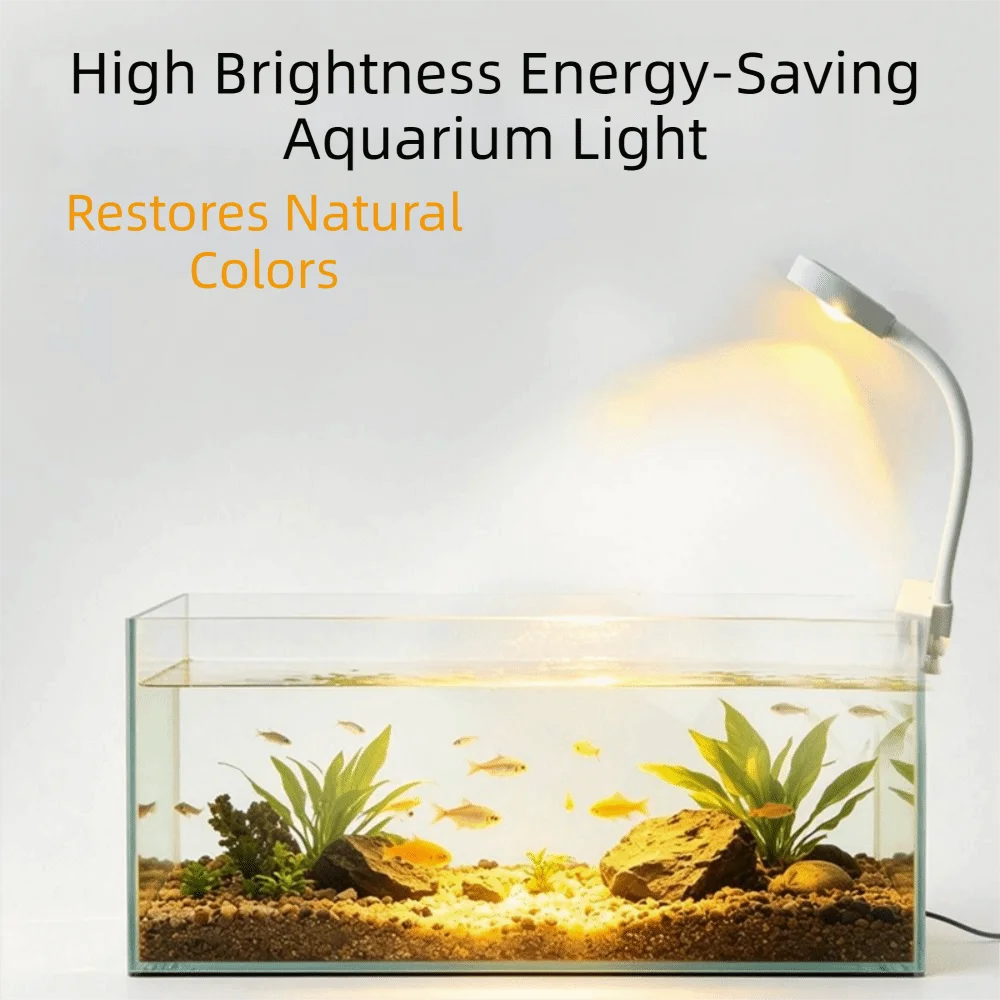 Clip-On LED Fish Tank Light Infinitely Variable Dimming Gooseneck Design Aquarium Light LED Lighting 3-color Fish Tank Lamp
Clip-On LED Fish Tank Light Infinitely Variable Dimming Gooseneck Design Aquarium Light LED Lighting 3-color Fish Tank Lamp