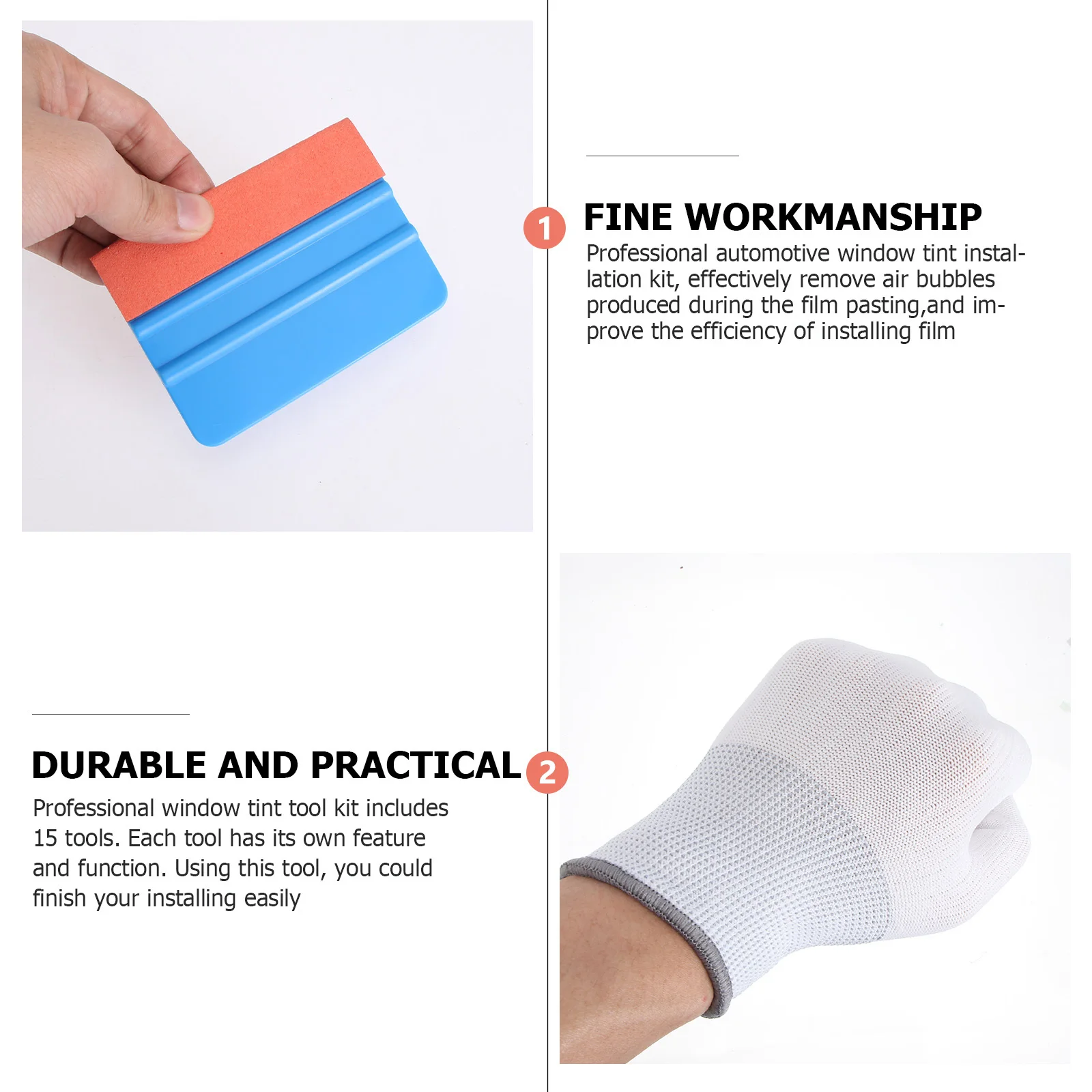 15 шт., набор инструментов для тонировки автомобиля, профессиональные инструменты для установки тонировки окон, ракель для автопленки, резак для удаления пузырьков для упаковки автомобиля 
15 шт., набор инструментов для тонировки автомобиля, профессиональные инструменты для установки тонировки окон, ракель для автопленки, резак для удаления пузырьков для упаковки автомобиля