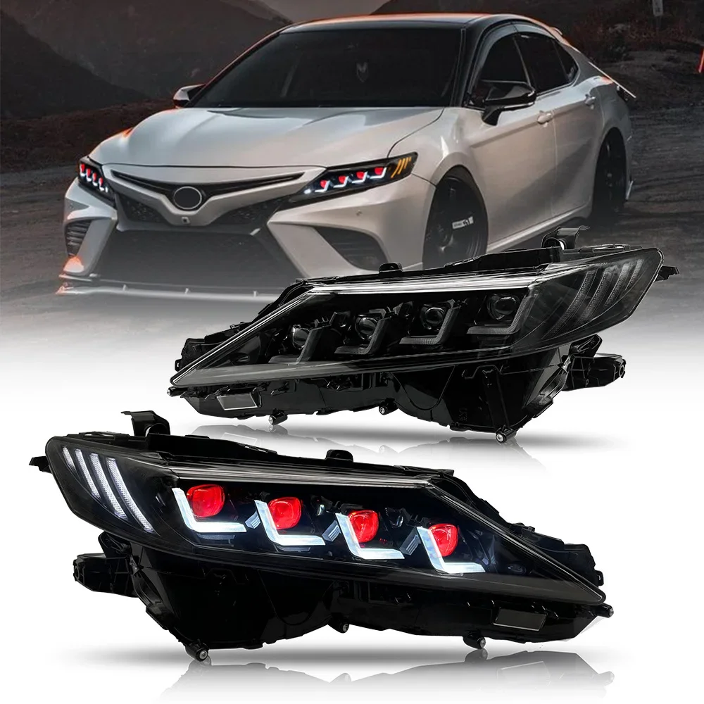 Devil Eyes Headlight for 2018-2024 Toyota Camry Car Accessories XSE XLE TRD LE SE Hybrid 8th Gen Headlight Assembly
Devil Eyes Headlight for 2018-2024 Toyota Camry Car Accessories XSE XLE TRD LE SE Hybrid 8th Gen Headlight Assembly