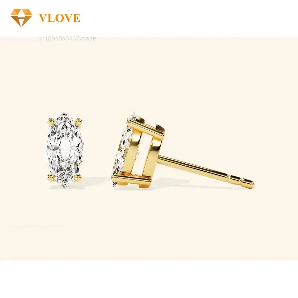 14k Real Solid Gold Jewelry Lab Gold Diamond Earrings IGI GIA Certified Diamond Studs Wedding Set Fine Fashion Studs Marquise
14k Real Solid Gold Jewelry Lab Gold Diamond Earrings IGI GIA Certified Diamond Studs Wedding Set Fine Fashion Studs Marquise