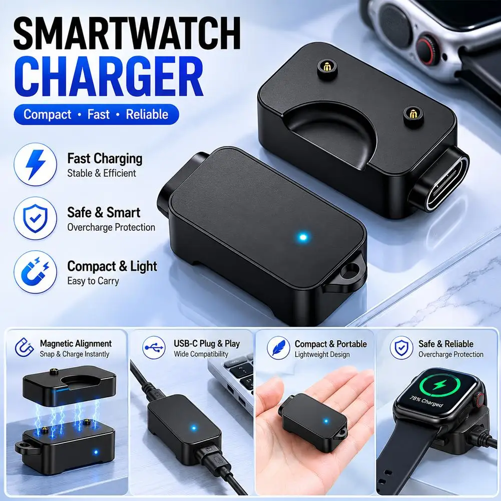 Watch Charging Adapter for Samsung Galaxy Fit 3 Power Smartwatch Dock Charger Adapter Smart Watch Accessories
Watch Charging Adapter for Samsung Galaxy Fit 3 Power Smartwatch Dock Charger Adapter Smart Watch Accessories