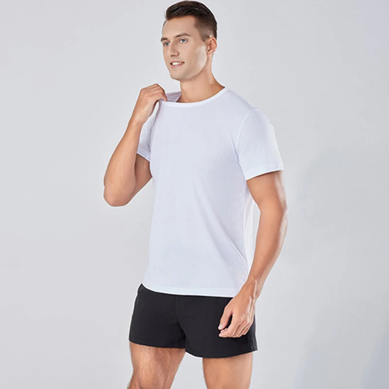 Solid Color Men's Tank Tops Summer Breathable Short Sleeves Undershirts O-Neck Male Bodybuilding Quick Dry Elastic T-Shirt
Solid Color Men's Tank Tops Summer Breathable Short Sleeves Undershirts O-Neck Male Bodybuilding Quick Dry Elastic T-Shirt