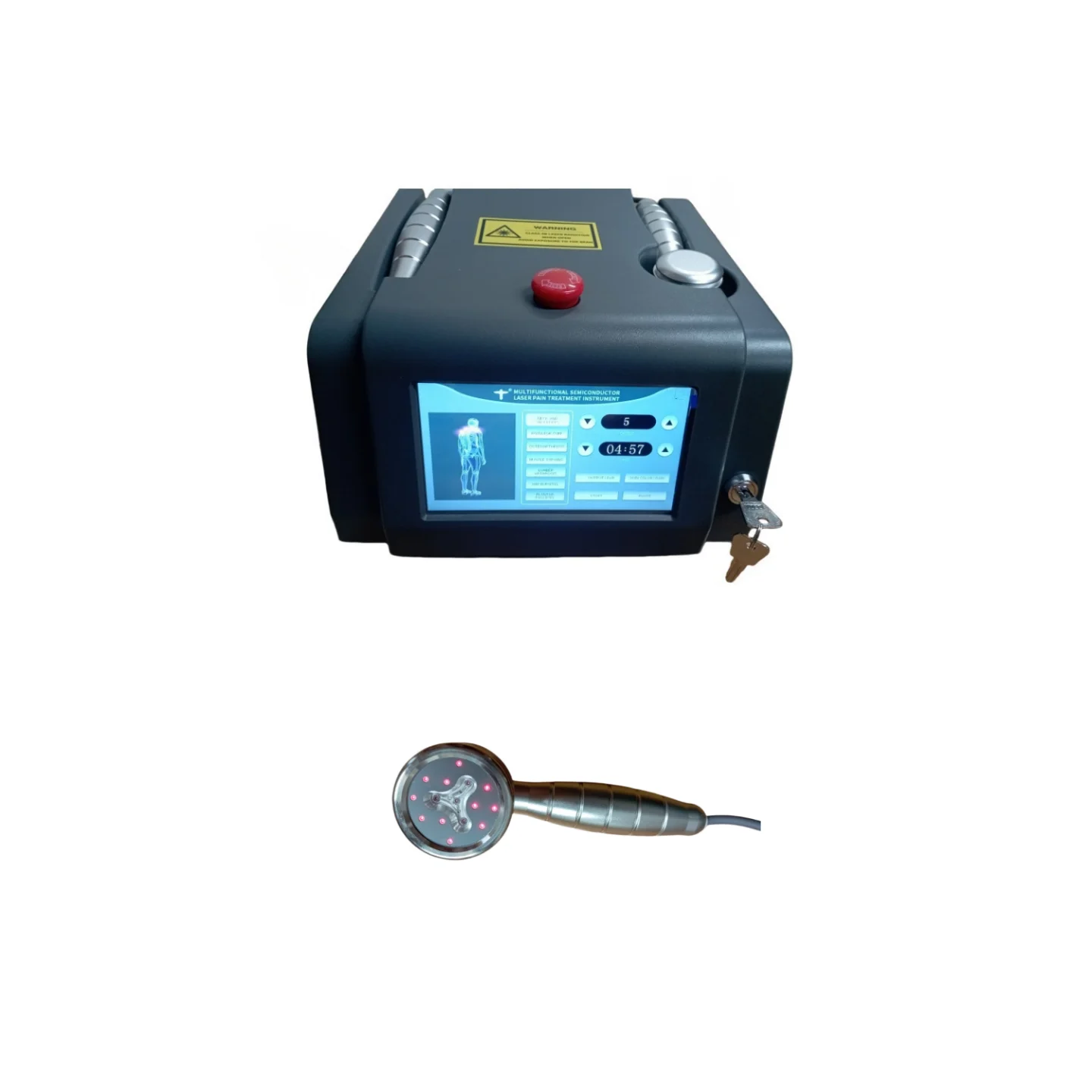 Laser Rehabilitation Massage Therapy Machine With Dual Probes 650nm & 808nm Physiotherapy for Body Pain Relief
Laser Rehabilitation Massage Therapy Machine With Dual Probes 650nm & 808nm Physiotherapy for Body Pain Relief